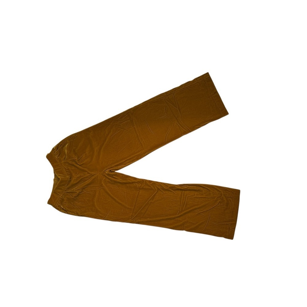 GAP Gold Yellow Velvet Wide-Leg Trousers